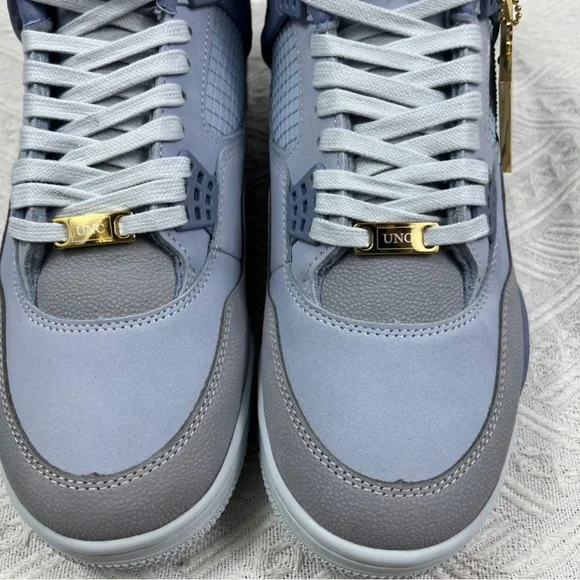 Jordan Blue and Gray Sneakers with Classic Design